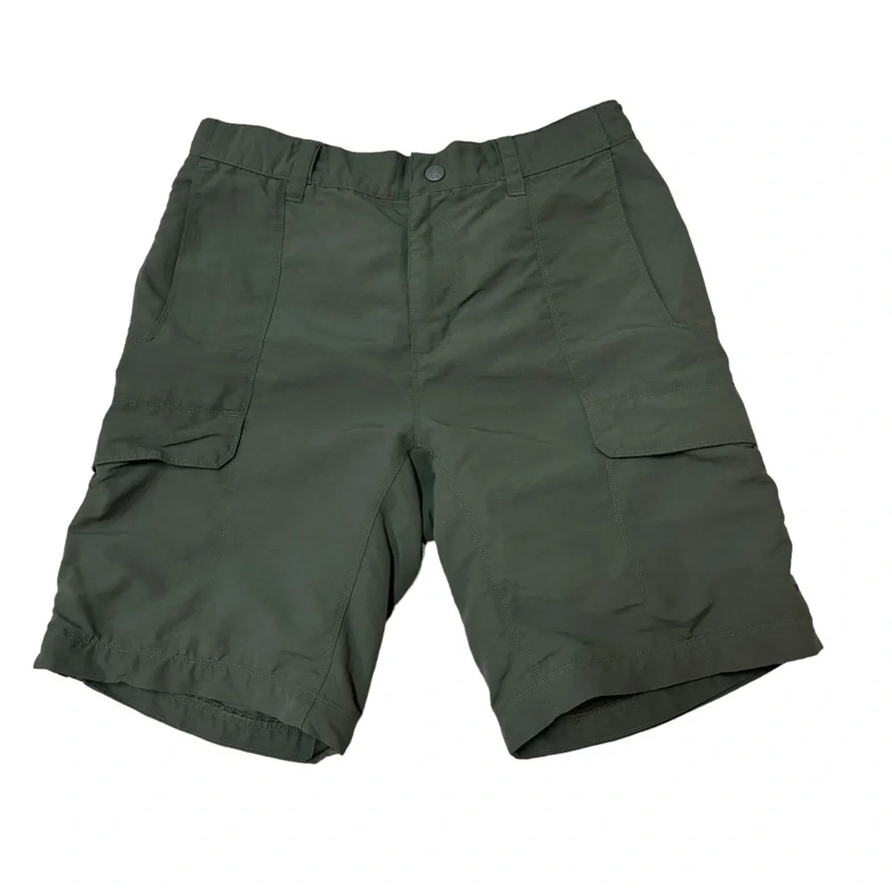 The North Face Men's M Medium Cargo Shorts Army Green Camping Hiking Outdoor
